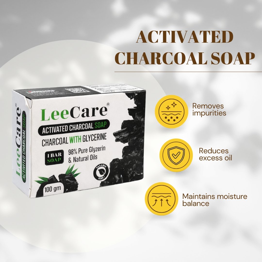 LeeCare Activated Charcoal Soap - Charcoal with Glycerine